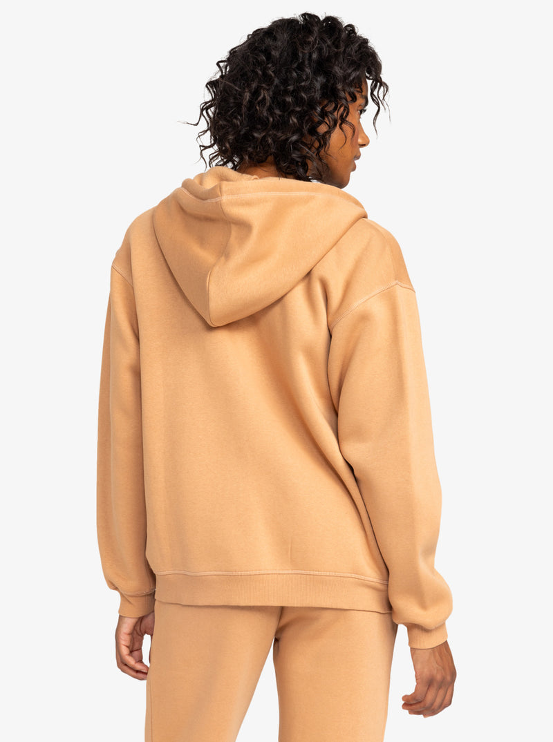 Load image into Gallery viewer, Roxy Women&#39;s Surf Stoked Zip Up Hoodie Camel ERJFT04853_CLB0
