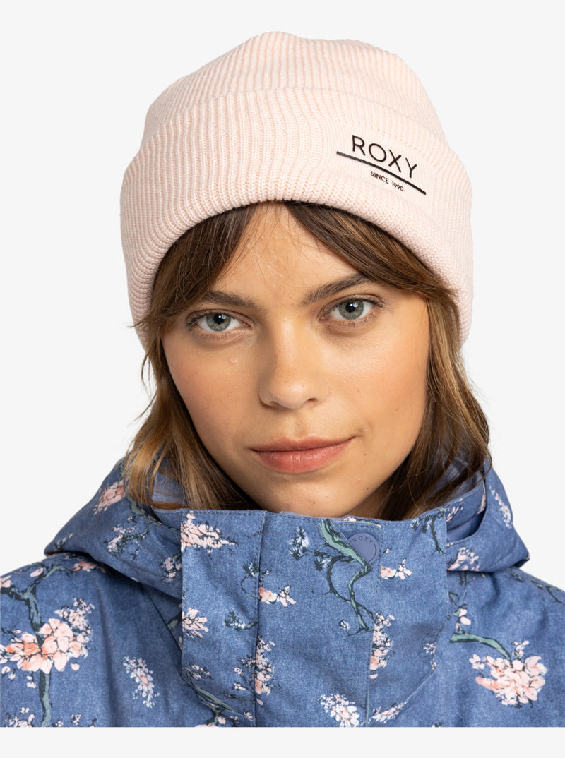 Load image into Gallery viewer, Roxy Women&#39;s Folker Rib Knit Beanie Pink Salt ERJHA04288_MEB0
