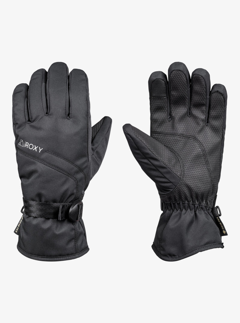 Load image into Gallery viewer, Roxy Women&#39;s Gore Tex Fizz Snowboad/Ski Gloves True Black ERJHN03217_KVJ0
