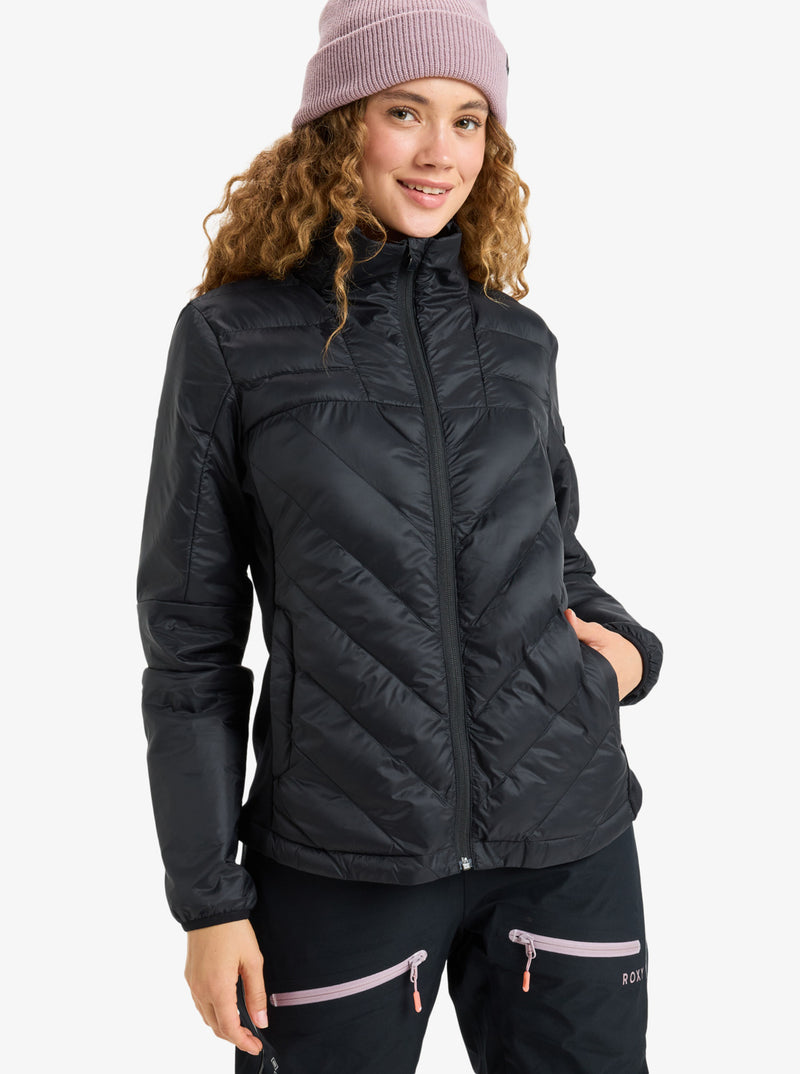 Load image into Gallery viewer, Roxy Women&#39;s Lunapack Insulator Jacket True Black ERJJK03599_KVJ0
