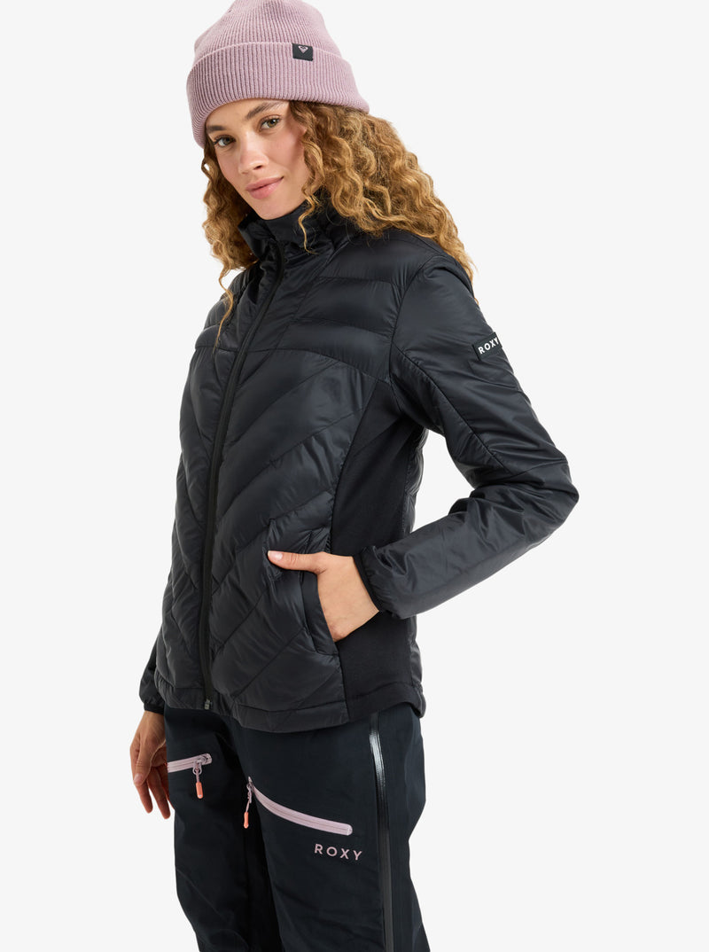 Load image into Gallery viewer, Roxy Women&#39;s Lunapack Insulator Jacket True Black ERJJK03599_KVJ0
