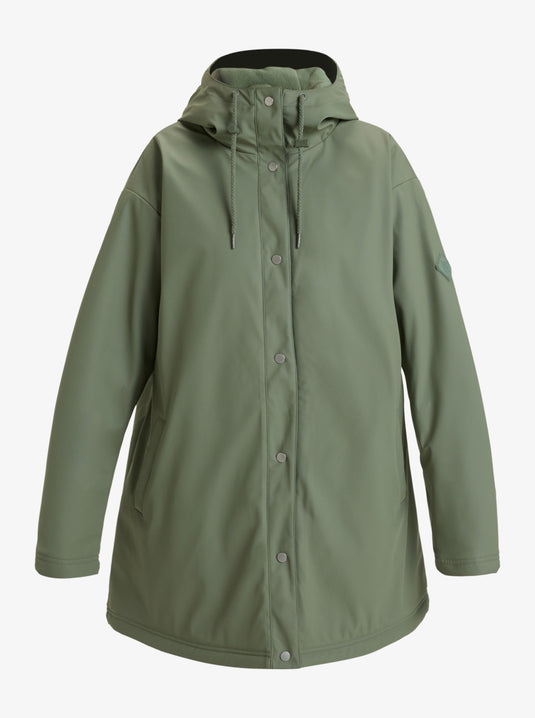 Roxy Women's Rain Road Rain Jacket Agave Green ERJJK03608_GZC0