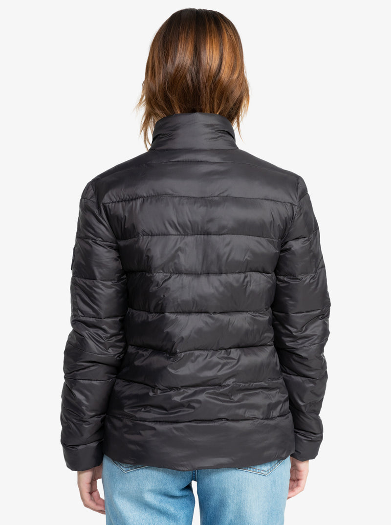 Load image into Gallery viewer, Roxy Women&#39;s Wind Bliss Padded Jacket Phantom ERJJK03617-KTA0
