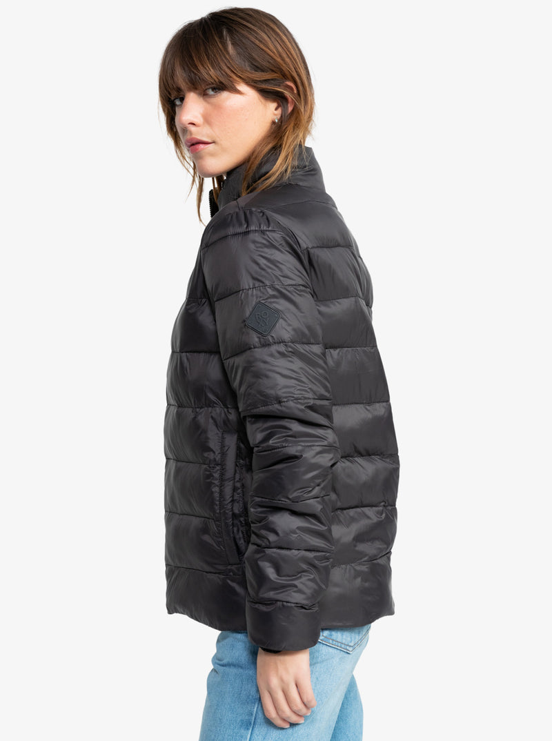 Load image into Gallery viewer, Roxy Women&#39;s Wind Bliss Padded Jacket Phantom ERJJK03617-KTA0
