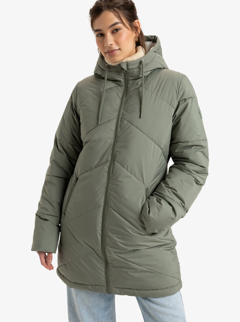 Load image into Gallery viewer, Roxy Women&#39;s Better Weather Jacket Agave Green ERJJK03634-GZC0
