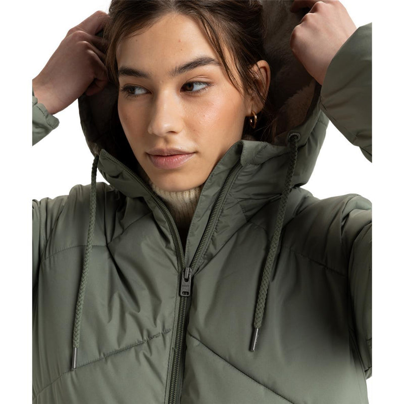 Load image into Gallery viewer, Roxy Women&#39;s Better Weather Jacket Agave Green ERJJK03634-GZC0
