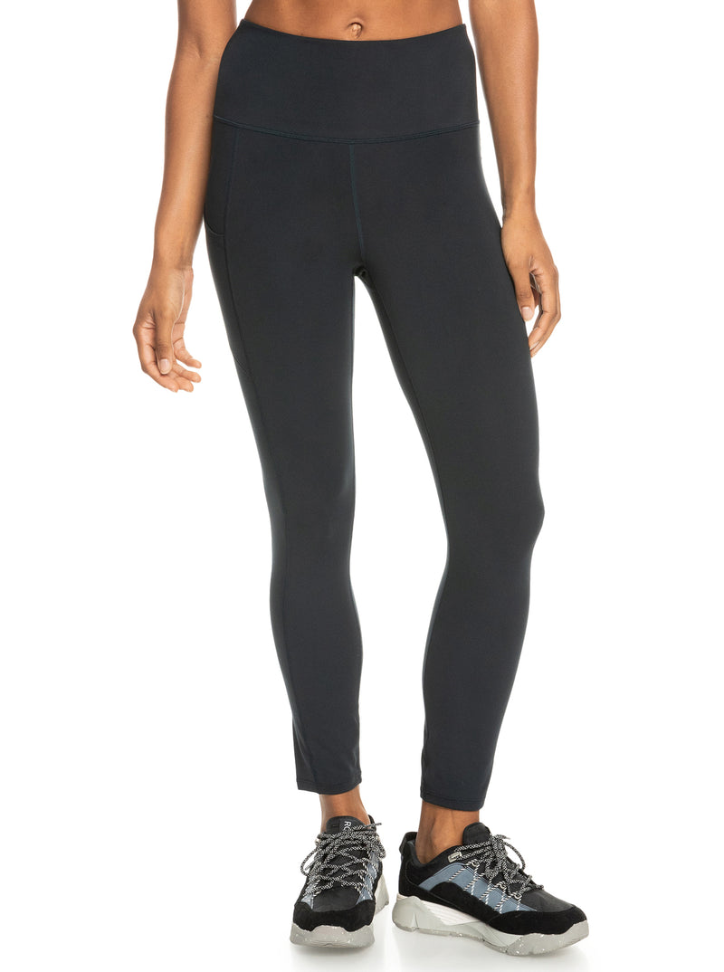 Load image into Gallery viewer, Roxy Women&#39;s Heart Into It Ankle Technical Leggings Anthracite ERJNP03488-KVJ0
