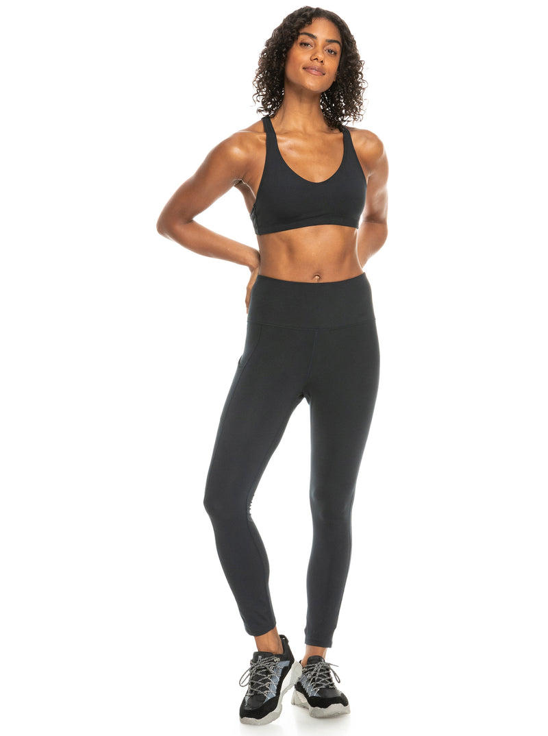 Load image into Gallery viewer, Roxy Women&#39;s Heart Into It Ankle Technical Leggings Anthracite ERJNP03488-KVJ0
