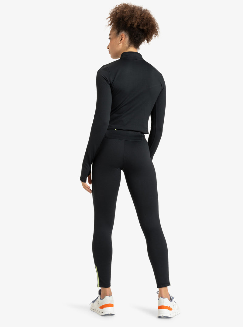 Load image into Gallery viewer, Roxy Women&#39;s Waves Of Warmth Technical Leggings True Black ERJNP03588-KVJ0
