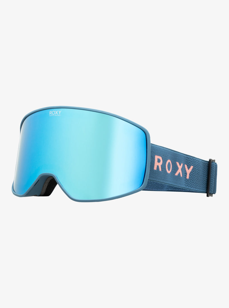 Load image into Gallery viewer, Roxy Women&#39;s Storm Snowboard/Ski Goggles Wild Wind/Silver MI S3 ERJTG03166-BLQ9
