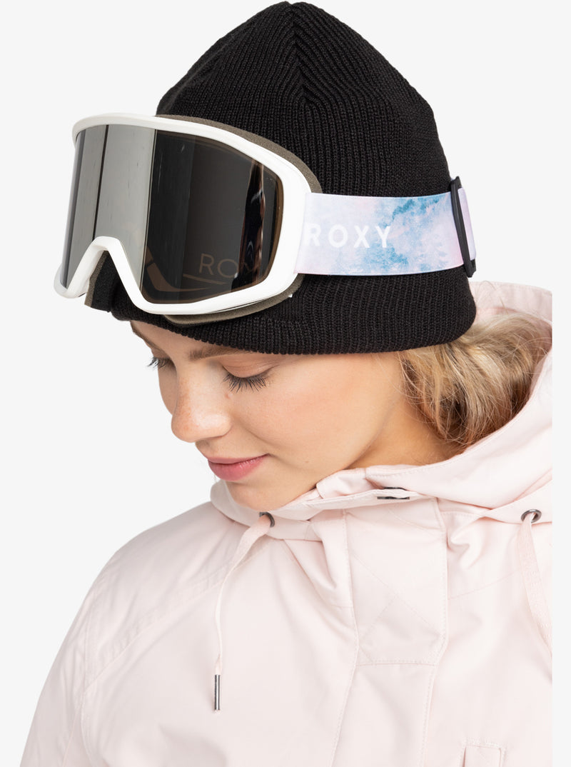 Load image into Gallery viewer, Roxy Women&#39;s Izzy Snowboard Goggles Mystery Fog/Silver Ml S3 ERJTG03227-WBS9
