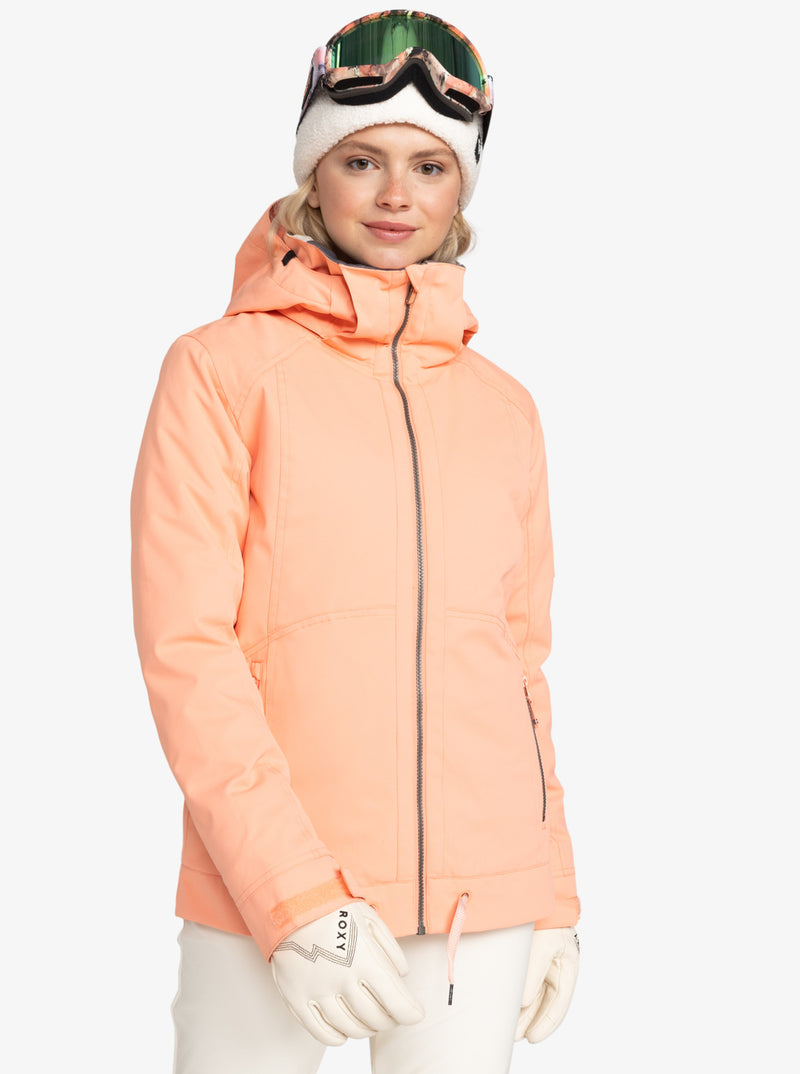 Load image into Gallery viewer, Roxy Women&#39;s Meade Snow Jacket Peach Pink ERJTJ03477_MGK0
