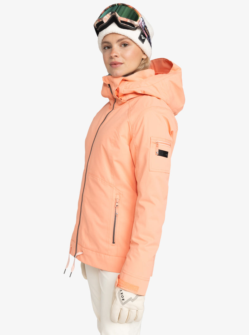 Load image into Gallery viewer, Roxy Women&#39;s Meade Snow Jacket Peach Pink ERJTJ03477_MGK0
