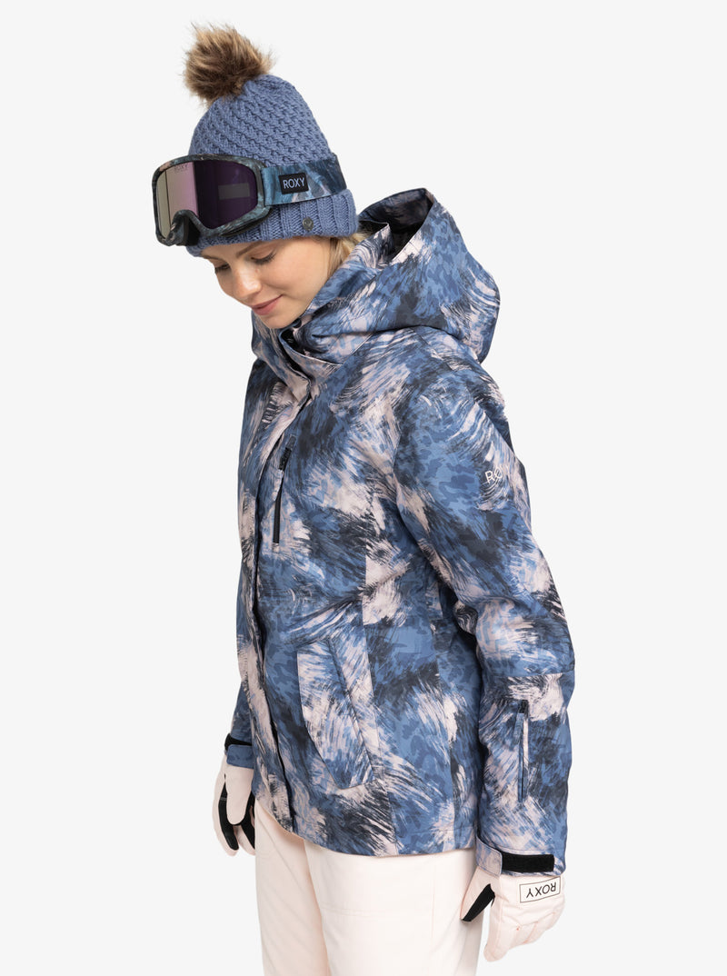 Load image into Gallery viewer, Roxy Women&#39;s Jetty Snow Jacket Wild Wind Darknight ERJTJ03492_BQY1
