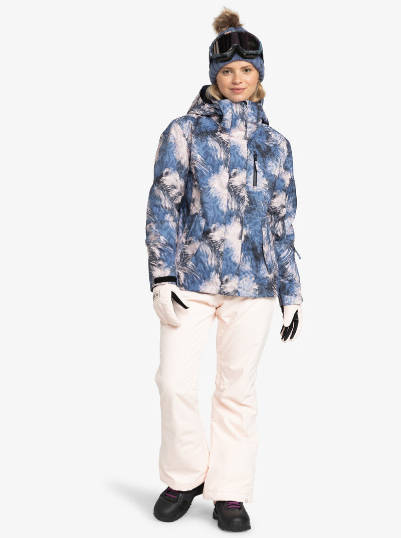 Load image into Gallery viewer, Roxy Women&#39;s Jetty Snow Jacket Wild Wind Darknight ERJTJ03492_BQY1
