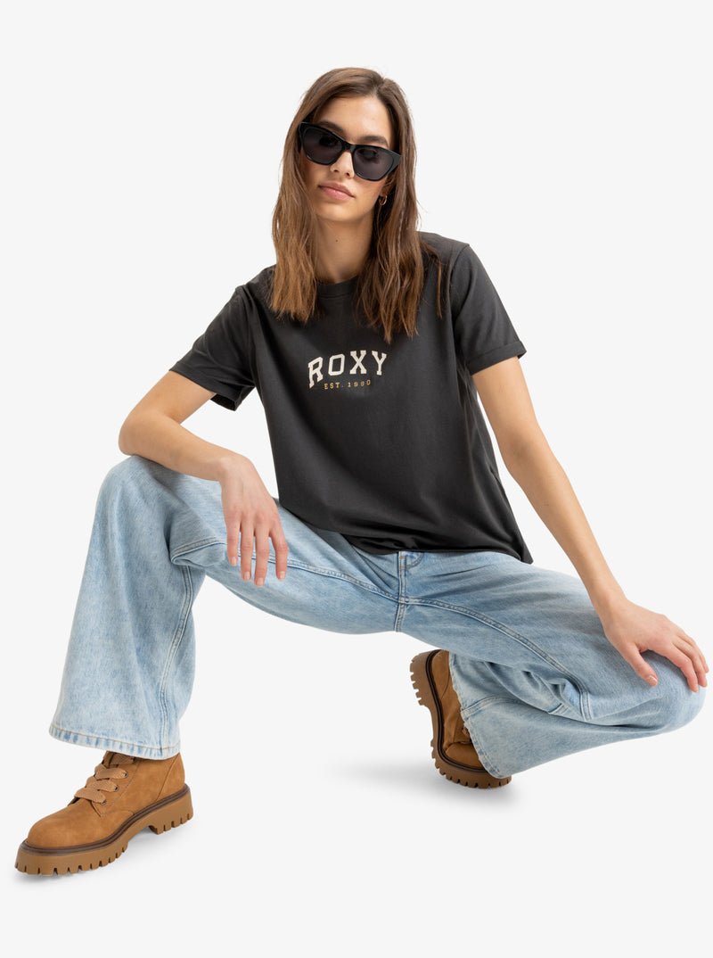 Load image into Gallery viewer, Roxy Women&#39;s Noon Ocean Short Sleeve T-Shirt Phantom ERJZT05793-KTA0
