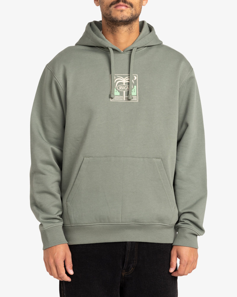 Load image into Gallery viewer, RVCA Men&#39;s Morocco Palm Hoodie Jade EVYSF00118_GNB0
