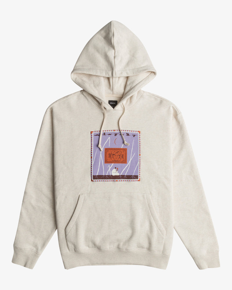 Load image into Gallery viewer, RVCA Men&#39;s Gabrielle Monceaux Pullover Hoodie Oatmeal Heather EVYSF00122-OAH
