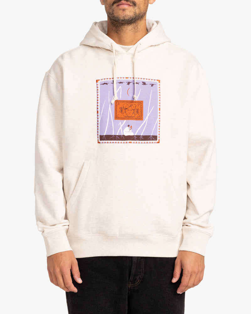 Load image into Gallery viewer, RVCA Men&#39;s Gabrielle Monceaux Pullover Hoodie Oatmeal Heather EVYSF00122-OAH
