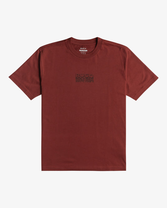 RVCA Men's One Night Only Short Sleeves Red Earth EVYZT00210_RDE