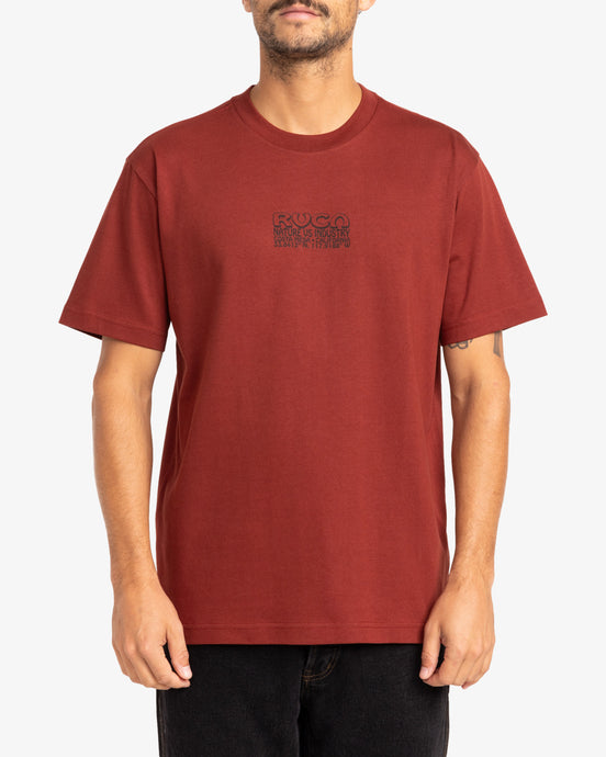 RVCA Men's One Night Only Short Sleeves Red Earth EVYZT00210_RDE