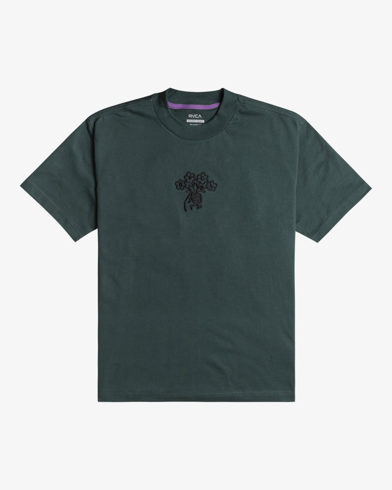 Load image into Gallery viewer, RVCA Men&#39;s Thanks For Nothing Short Sleeves T-shirt Huntger Green EVYZT00224-DGN
