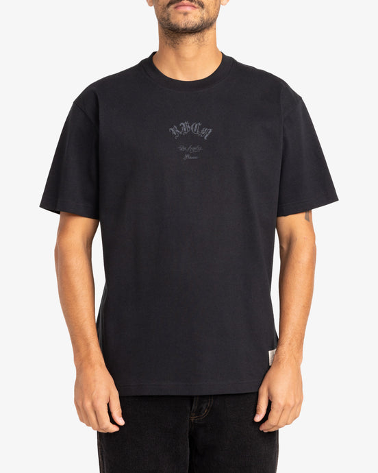 RVCA Men's Chefs Kiss Short Sleeves T-shirt Black EVYZT00230_BLK