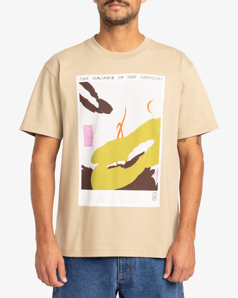 Load image into Gallery viewer, RVCA Men&#39;s Gabrielle Monceaux Short Sleeve T-Shirt Khaki EVYZT00233_KHA
