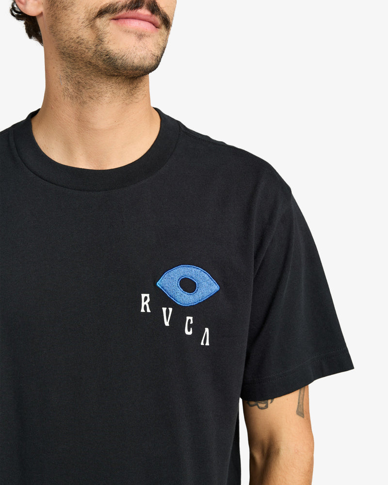 Load image into Gallery viewer, RVCA Men&#39;s Keep Growing Short Sleeves T-Shirt Black EVYZT00253-BLK
