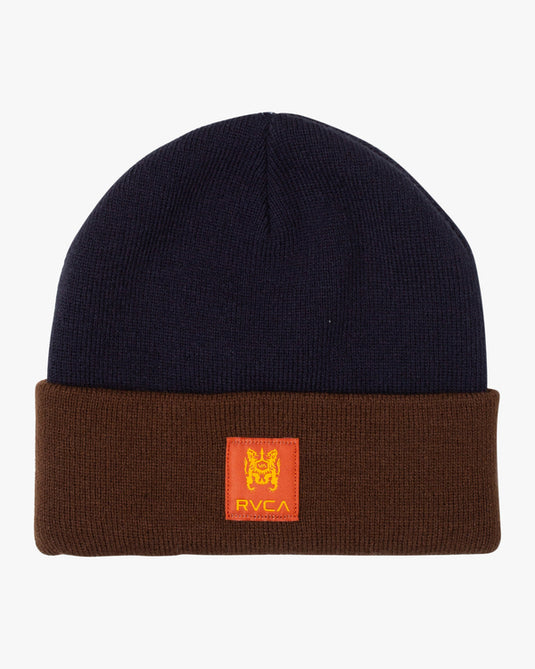 RVCA Men's Builder Beanie Moody Blue F5BNRERVF2-3592