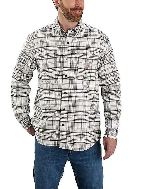 Load image into Gallery viewer, Carhartt Men&#39;s Rugged Flex Relaxed Fit Flannel Plaid Shirt Malt 105432-W03
