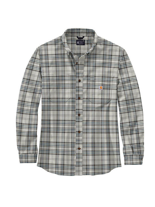 Carhartt Men's Rugged Flex Relaxed Fit Flannel Plaid Shirt Malt 105432-W03