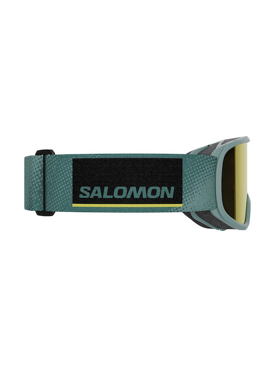 Load image into Gallery viewer, Salomon Kid&#39;s Lumi Goggles Atlantic/Yellow S1 L47254100
