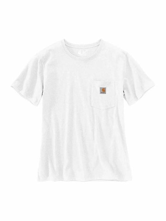 Carhartt Women's Loose Fit Heavyweight Pocket T-Shirt White 103067-100