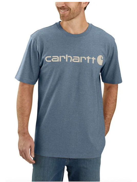 Carhartt Men's Logo Graphic T-shirt Thundercloud Heather 103361-HH5