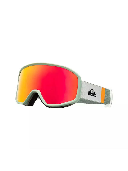 Load image into Gallery viewer, Quiksilver Men&#39;s Harper Snowboard Goggles Sea Spray/Red ML S3 EQYTG03197_BFR6
