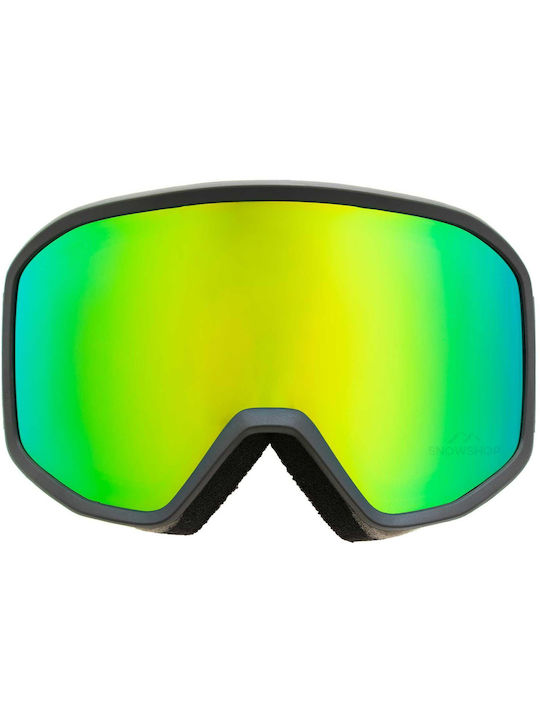 Load image into Gallery viewer, Quiksilver Men&#39;s Harper Snowboard Goggles Black Celery/Green ML S3 EQYTG03197_KYHE
