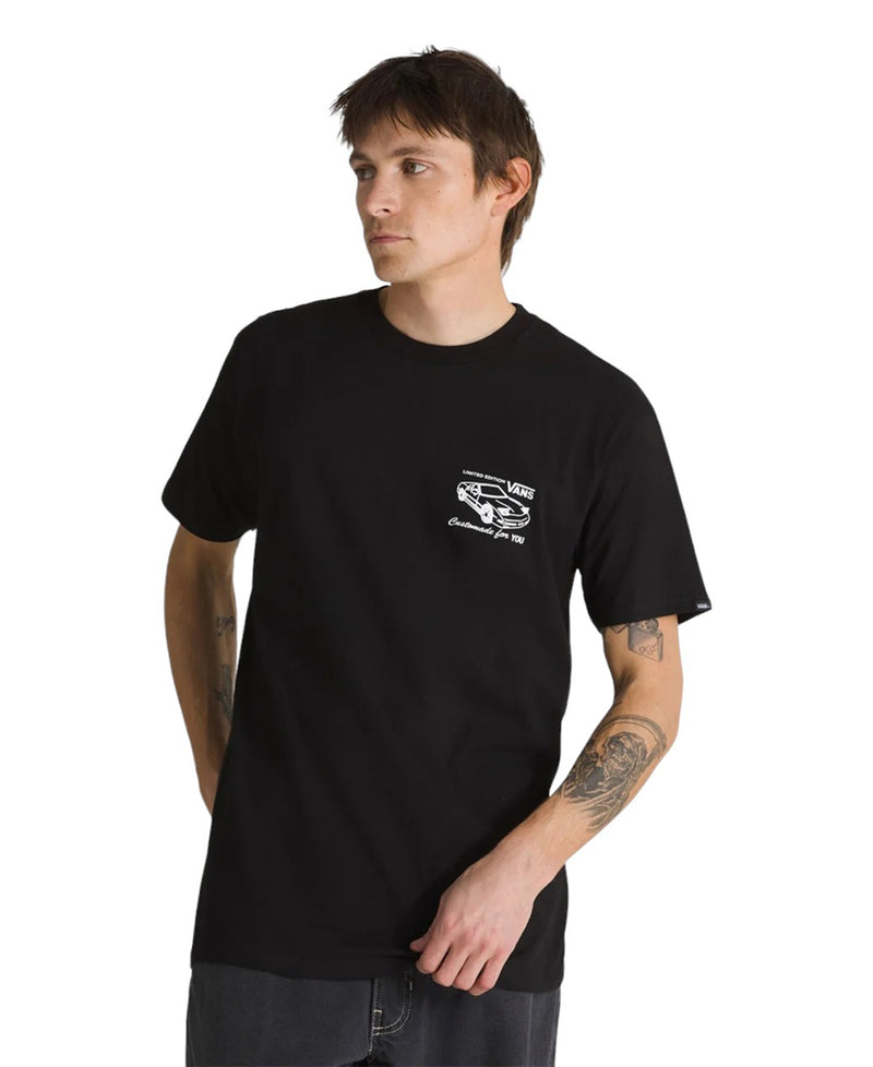 Load image into Gallery viewer, Vans Men&#39;s Motors T-Shirt Black VN000HFPBLK1
