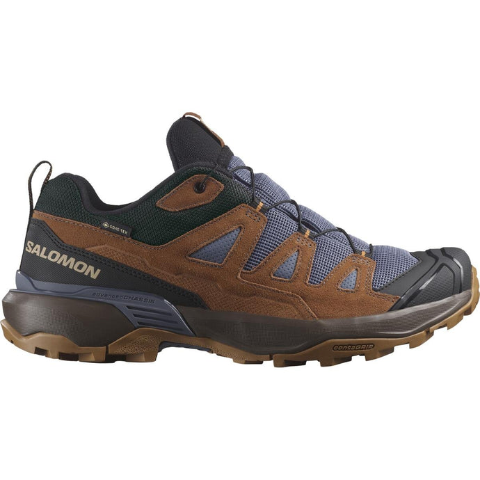 Salomon Men's X Ultra 360 Leather Gore-Tex Hiking Shoes Grisaille/Caramel Cafe/Marmalade L47684900