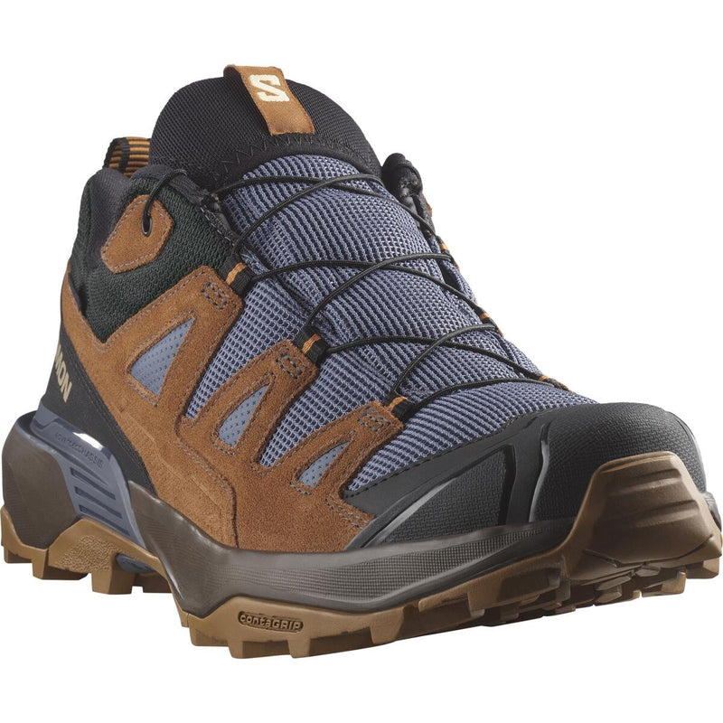 Load image into Gallery viewer, Salomon Men&#39;s X Ultra 360 Leather Gore-Tex Hiking Shoes Grisaille/Caramel Cafe/Marmalade L47684900
