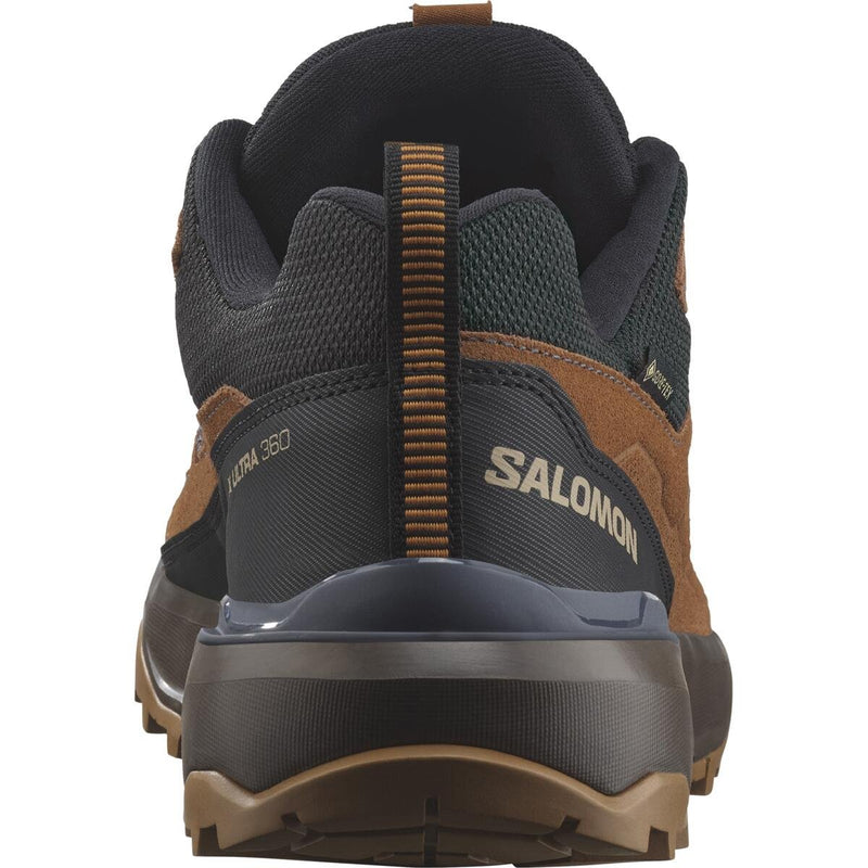 Load image into Gallery viewer, Salomon Men&#39;s X Ultra 360 Leather Gore-Tex Hiking Shoes Grisaille/Caramel Cafe/Marmalade L47684900
