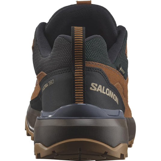 Salomon Men's X Ultra 360 Leather Gore-Tex Hiking Shoes Grisaille/Caramel Cafe/Marmalade L47684900