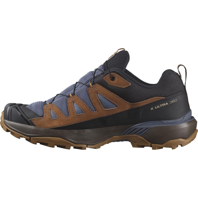 Load image into Gallery viewer, Salomon Men&#39;s X Ultra 360 Leather Gore-Tex Hiking Shoes Grisaille/Caramel Cafe/Marmalade L47684900
