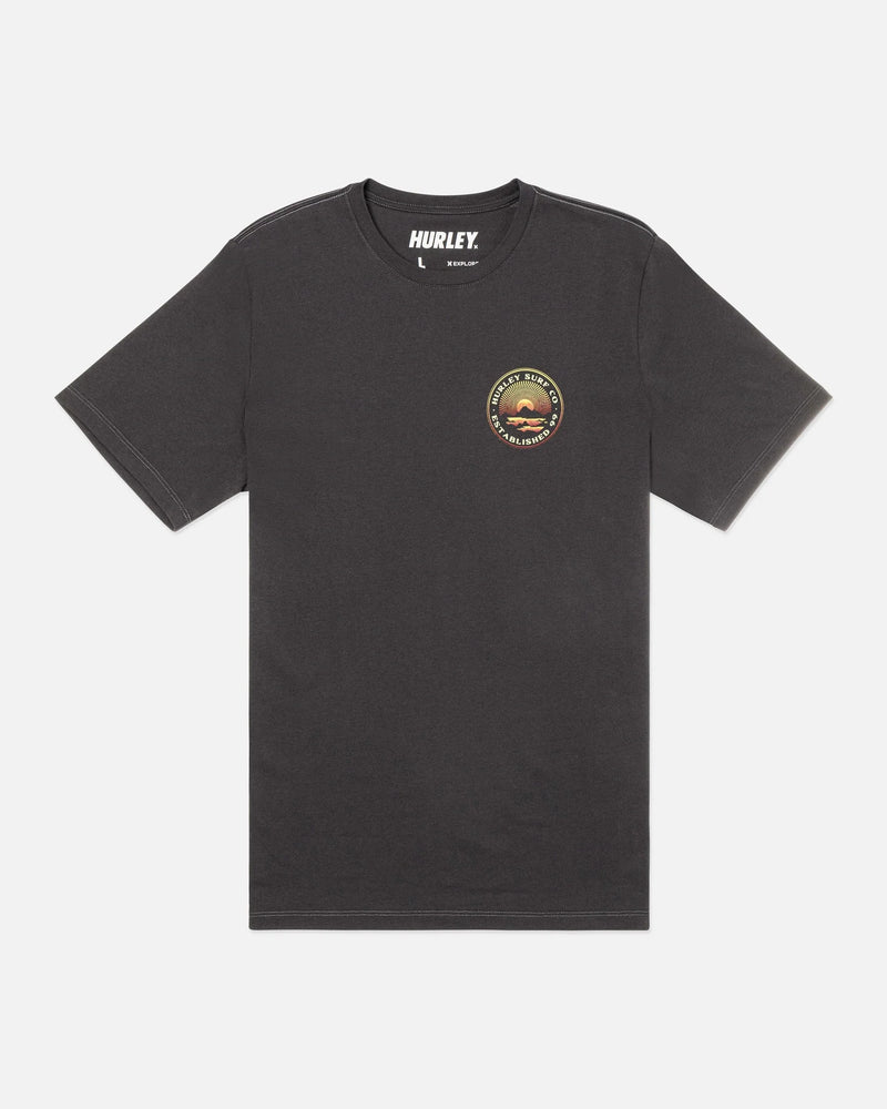 Load image into Gallery viewer, Hurley Men&#39;s Everyday Explore Range T-Shirt Dark Stone Grey MTS0039310-H006
