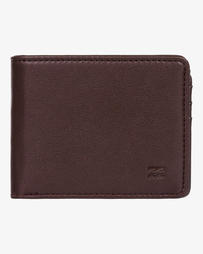 Load image into Gallery viewer, Billabong Men&#39;s Vacant Leather Wallet Chocolate N5LW02BIP9-0092
