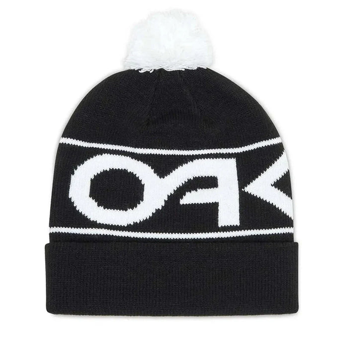 Oakley Unisex Factory Cuff Beanie Black/White Logo 911432-05F