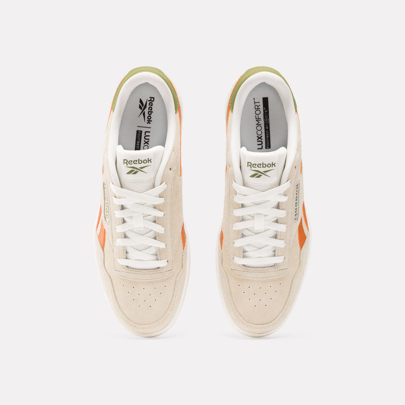 Load image into Gallery viewer, Reebok Unisex Court Advance Shoes Beige/Beige/Orange 100202592
