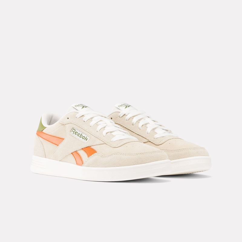 Load image into Gallery viewer, Reebok Unisex Court Advance Shoes Beige/Beige/Orange 100202592
