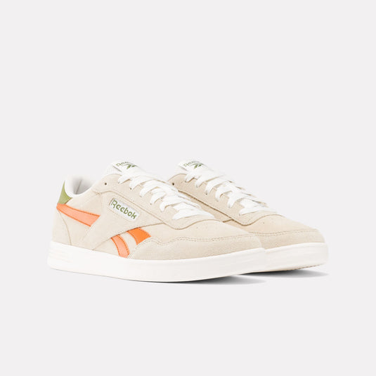 Reebok Unisex Court Advance Shoes Beige/Beige/Orange 100202592