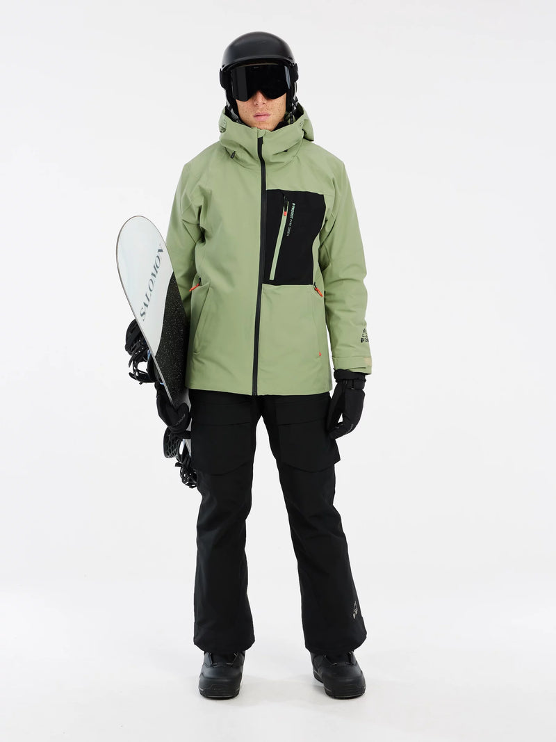 Load image into Gallery viewer, Protest Men&#39;s PRTFOUND Snow Jacket Marl Green 6710544_554
